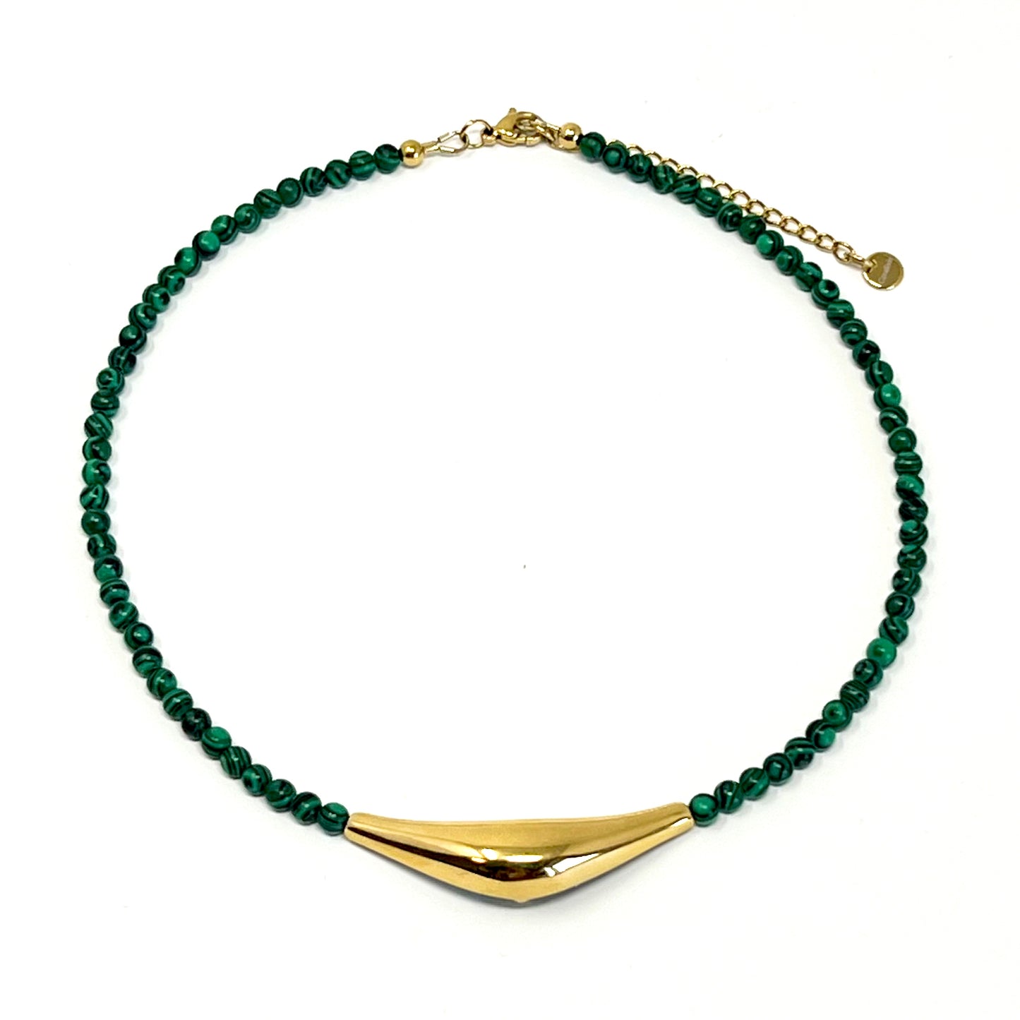 Collier en perles Malachite Roxanne