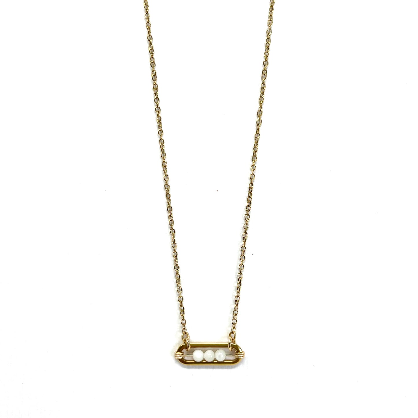 Shiny Necklace - Mother of Pearl