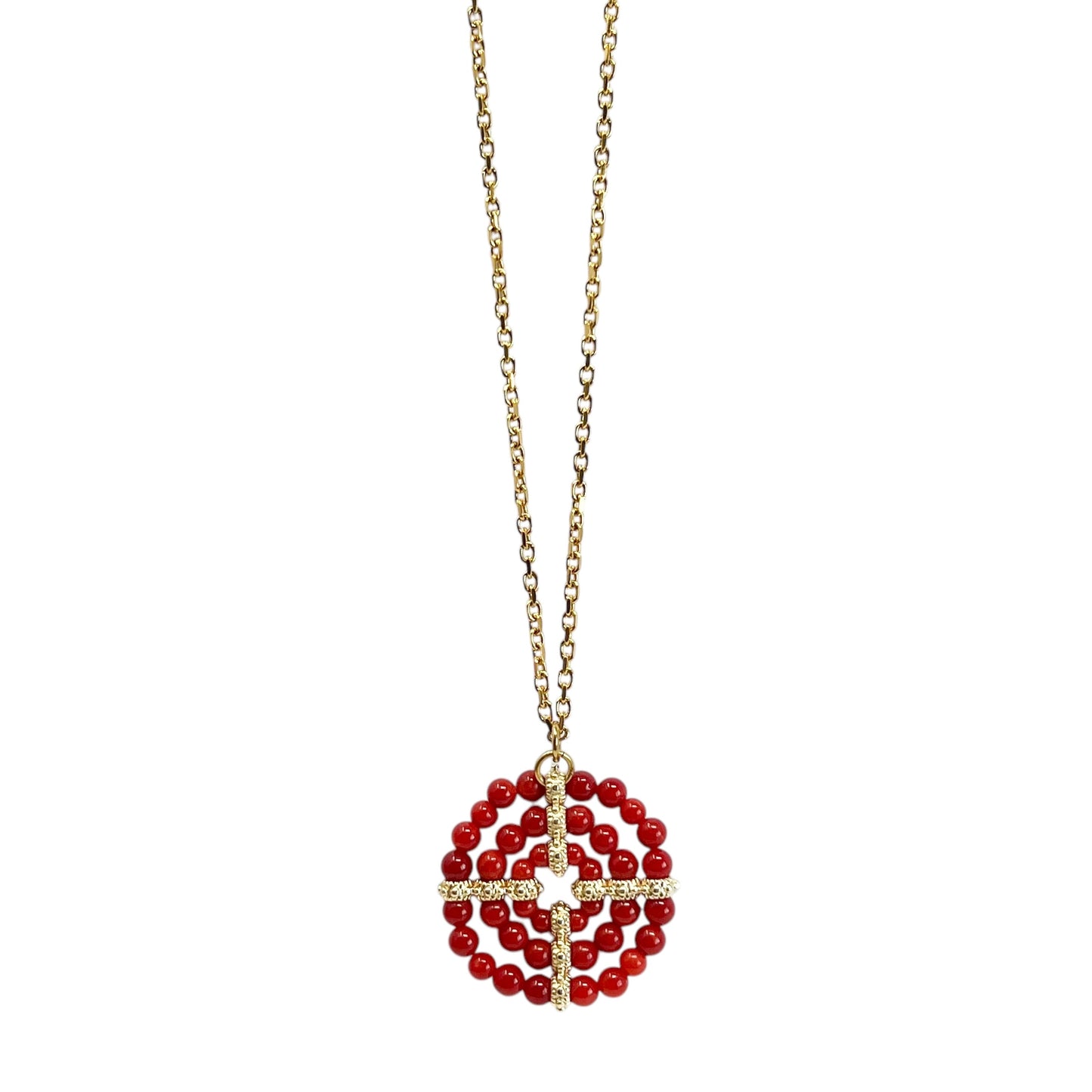 Collier en perles de Corail Alba