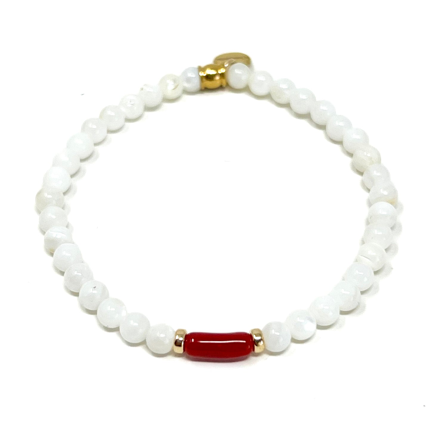 Bracelet Léna - Nacre & Corail