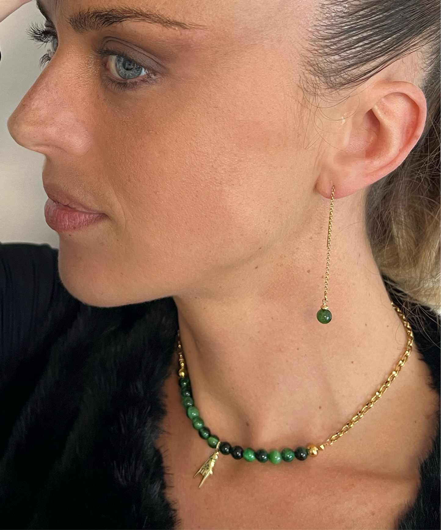 Collier œil de chat - Carla