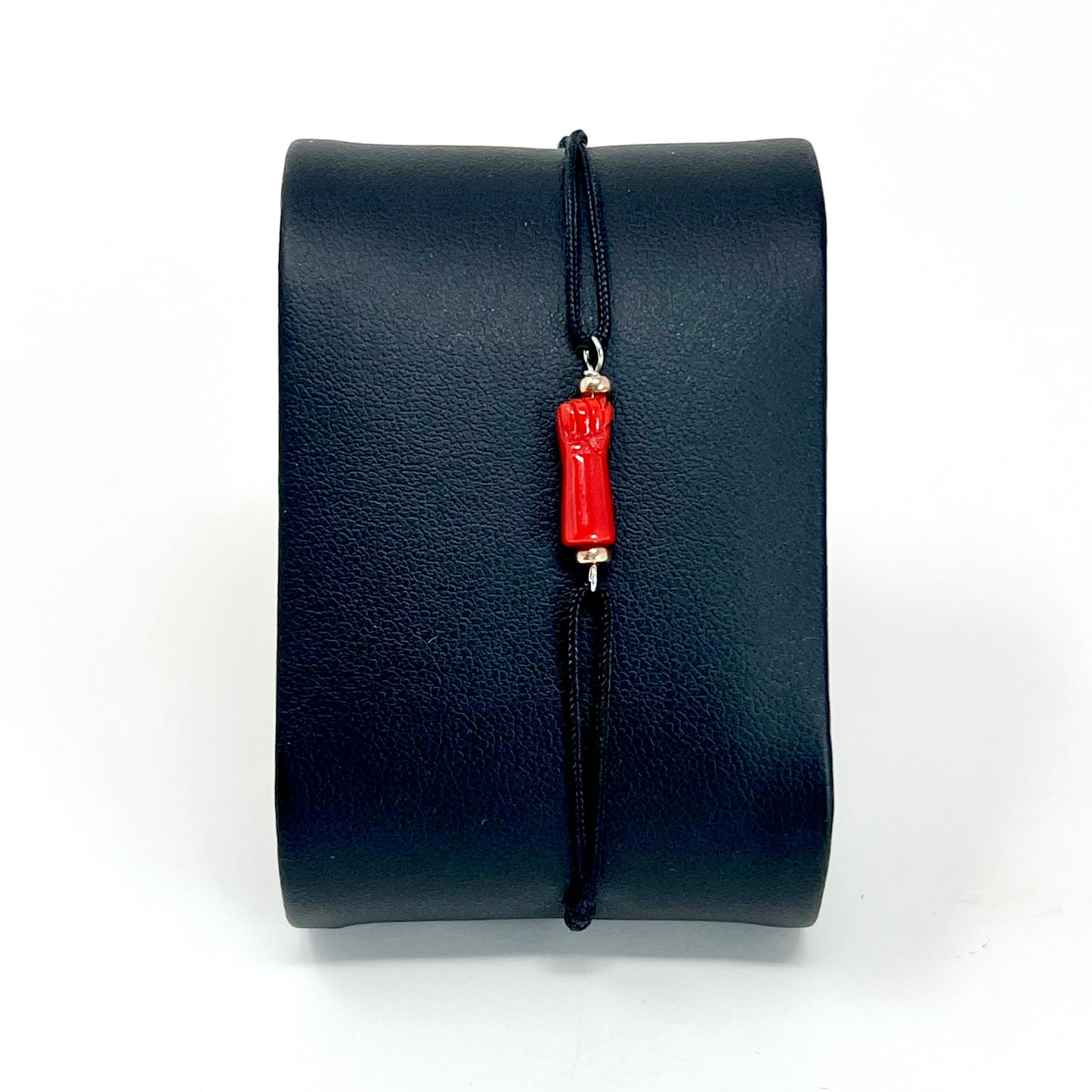 Bracelet avec la main Corse et son cordon noir enfant Forza