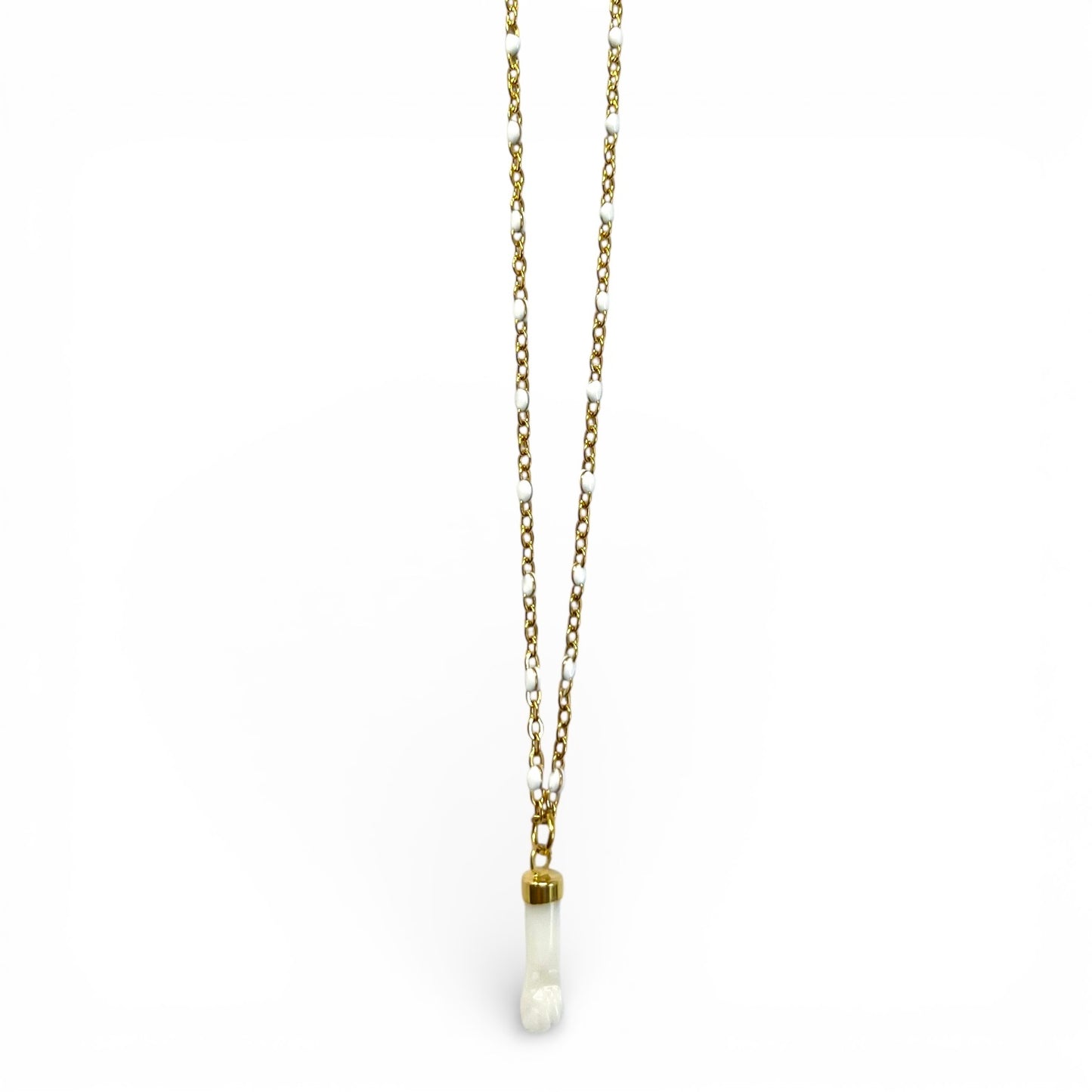 Collier Laora – Corail blanc