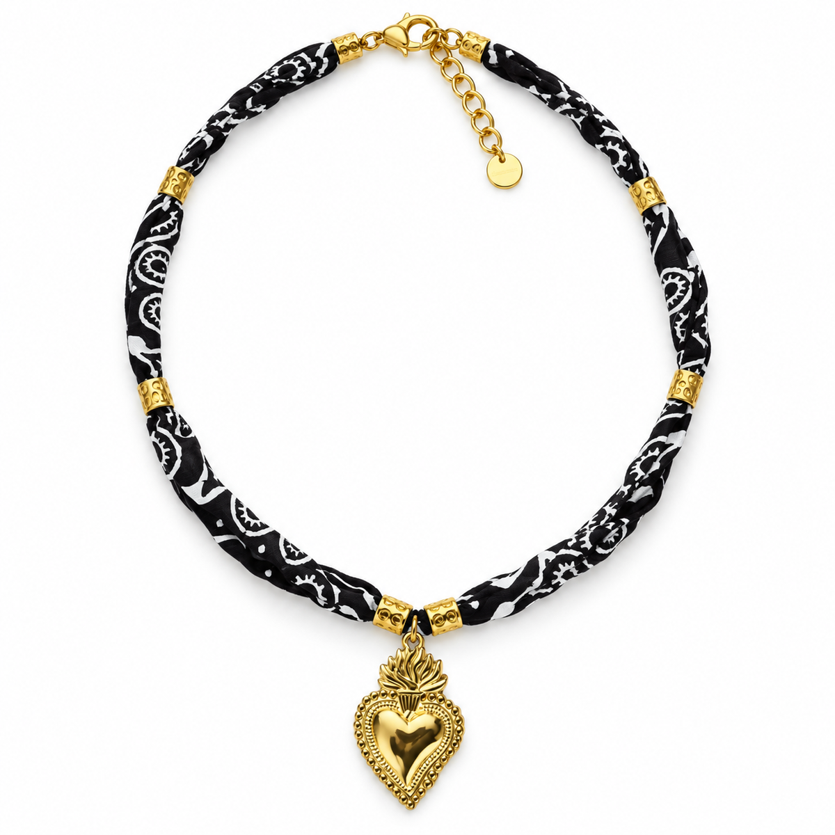 Ghjulia Heart Bandana Necklace