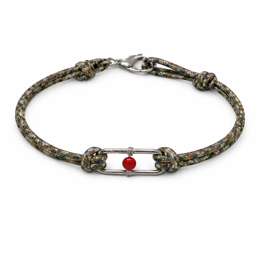 Luca Bracelet – Paracord & Coral