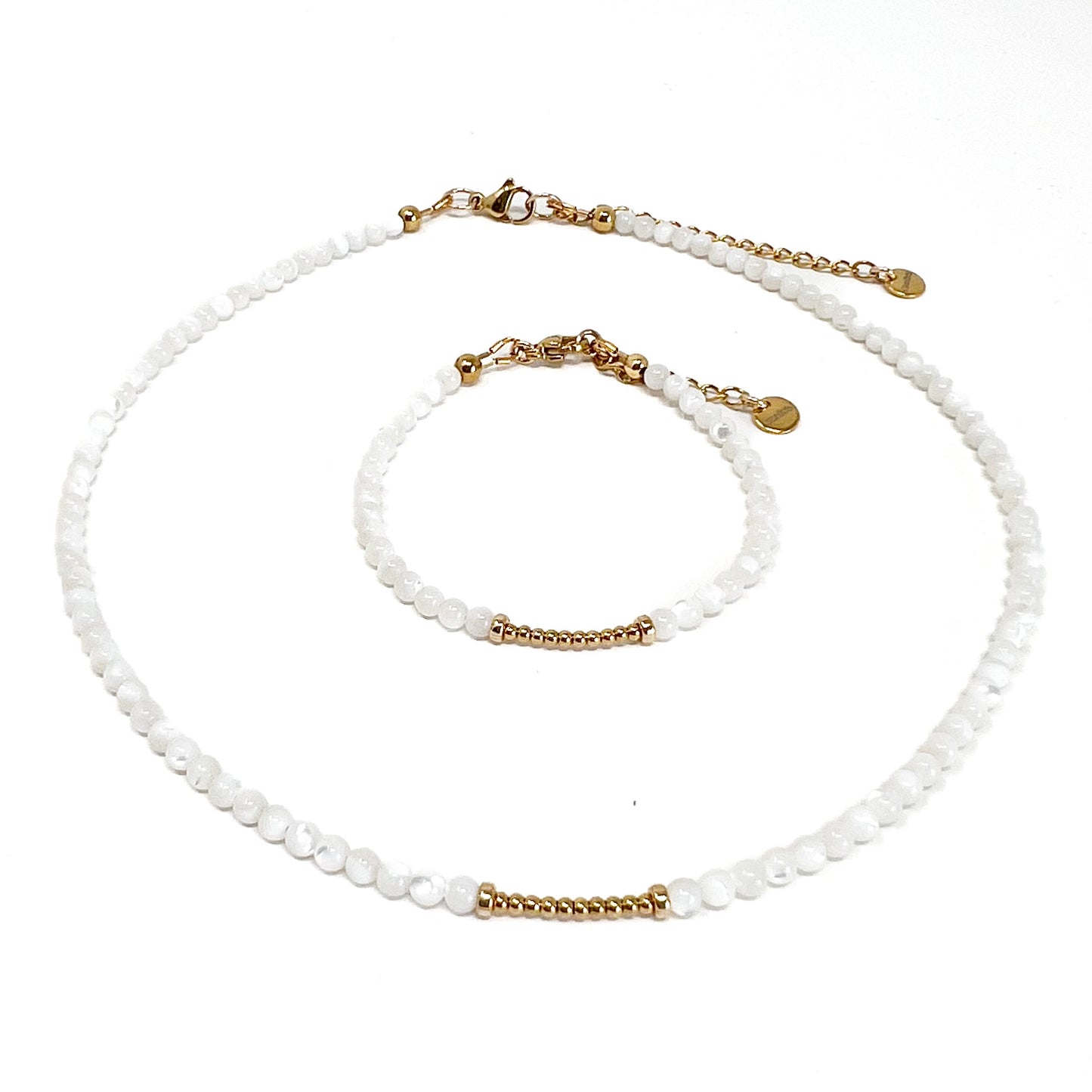 Collier en perles de Nacre Bianca