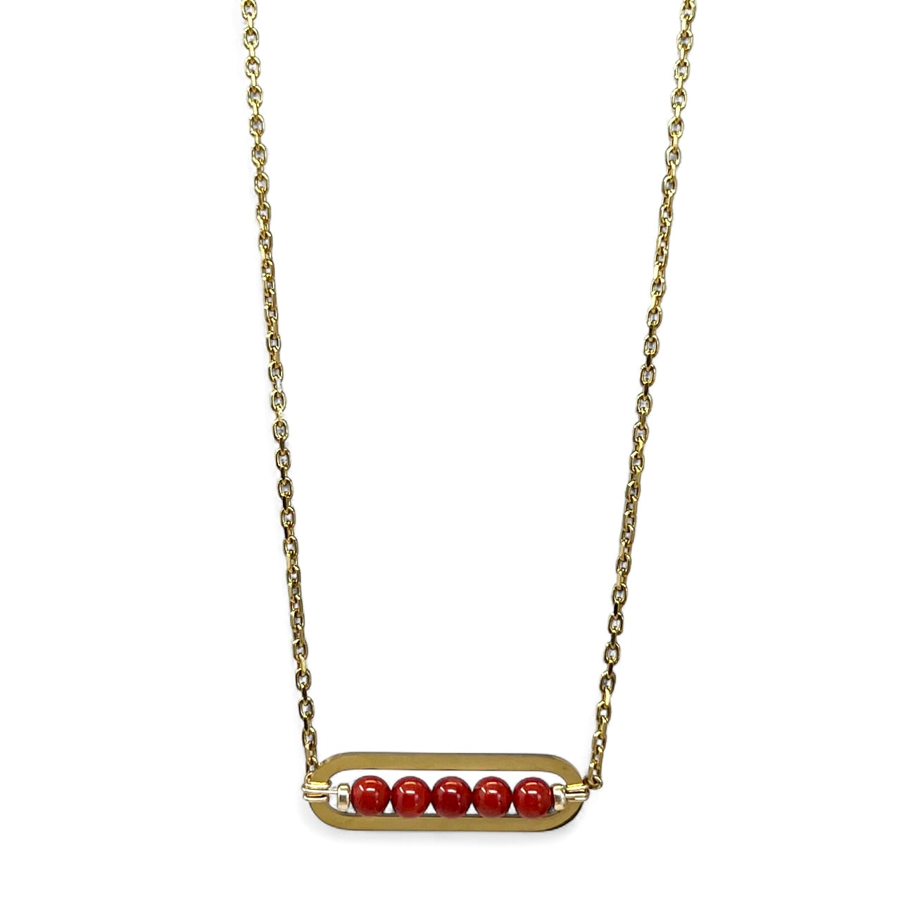 Collier Shaina Corail - Perles de Corail rouge