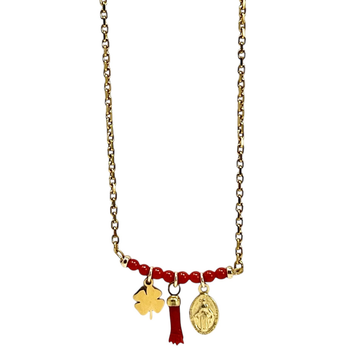 Collier Lydia enfant - Charms Corail
