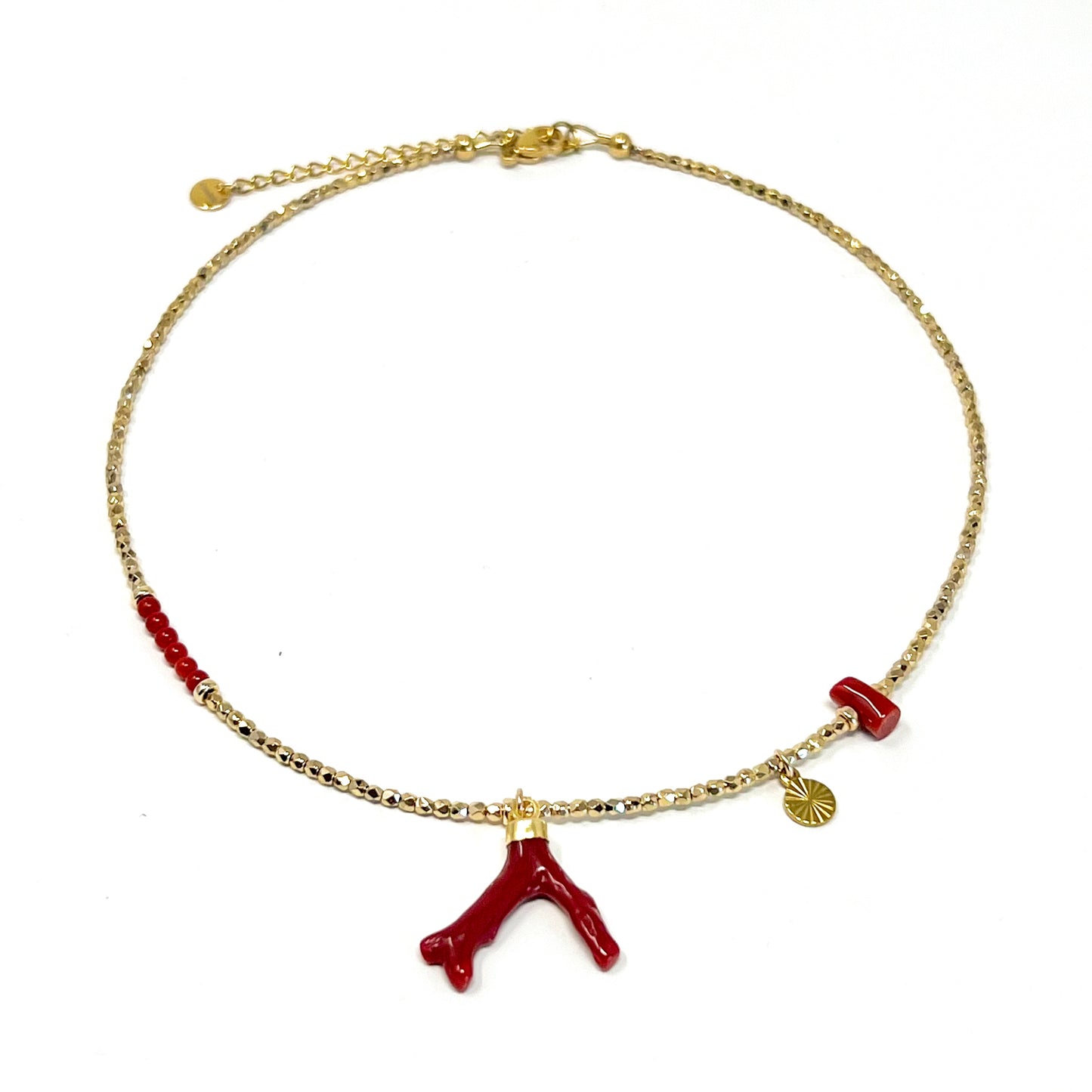 Collier Lolita – Branche de Corail rouge de Méditerranée