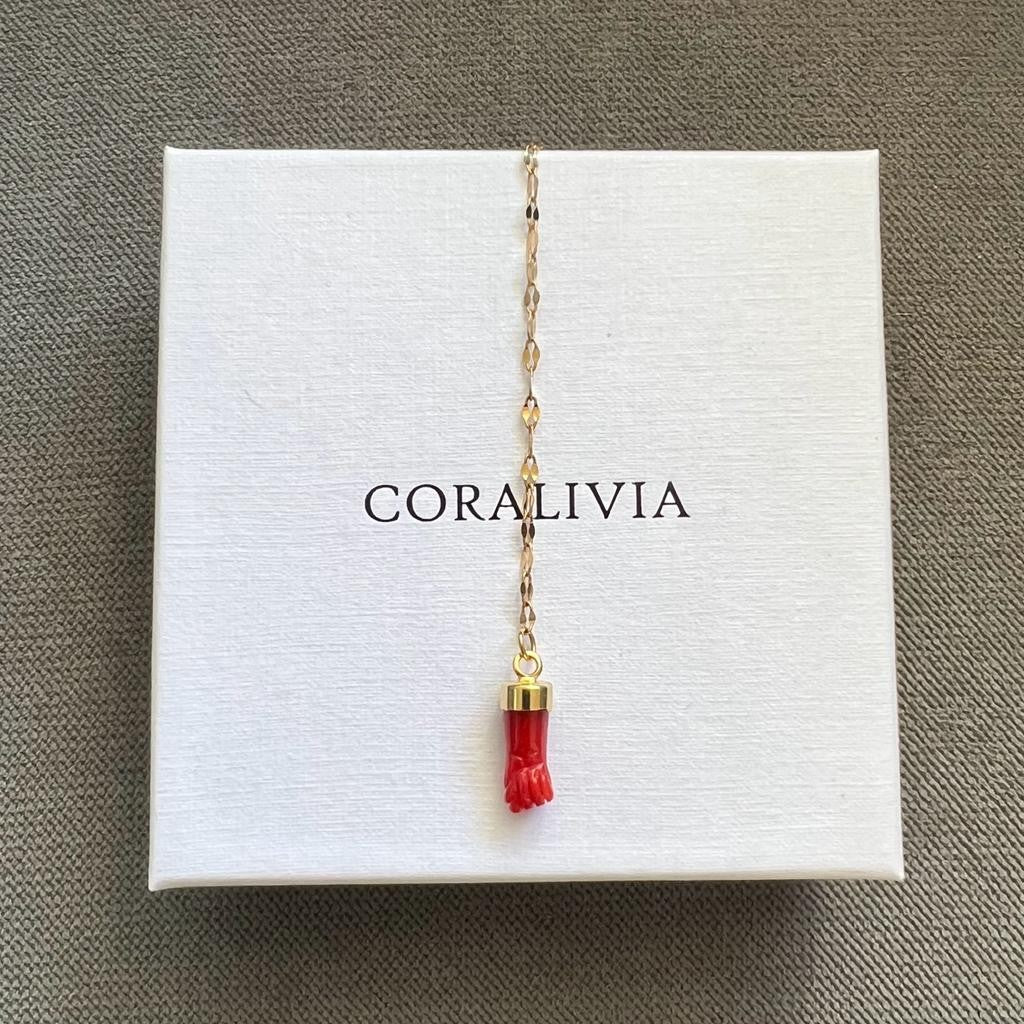 Chapelet avec la main en Corail
