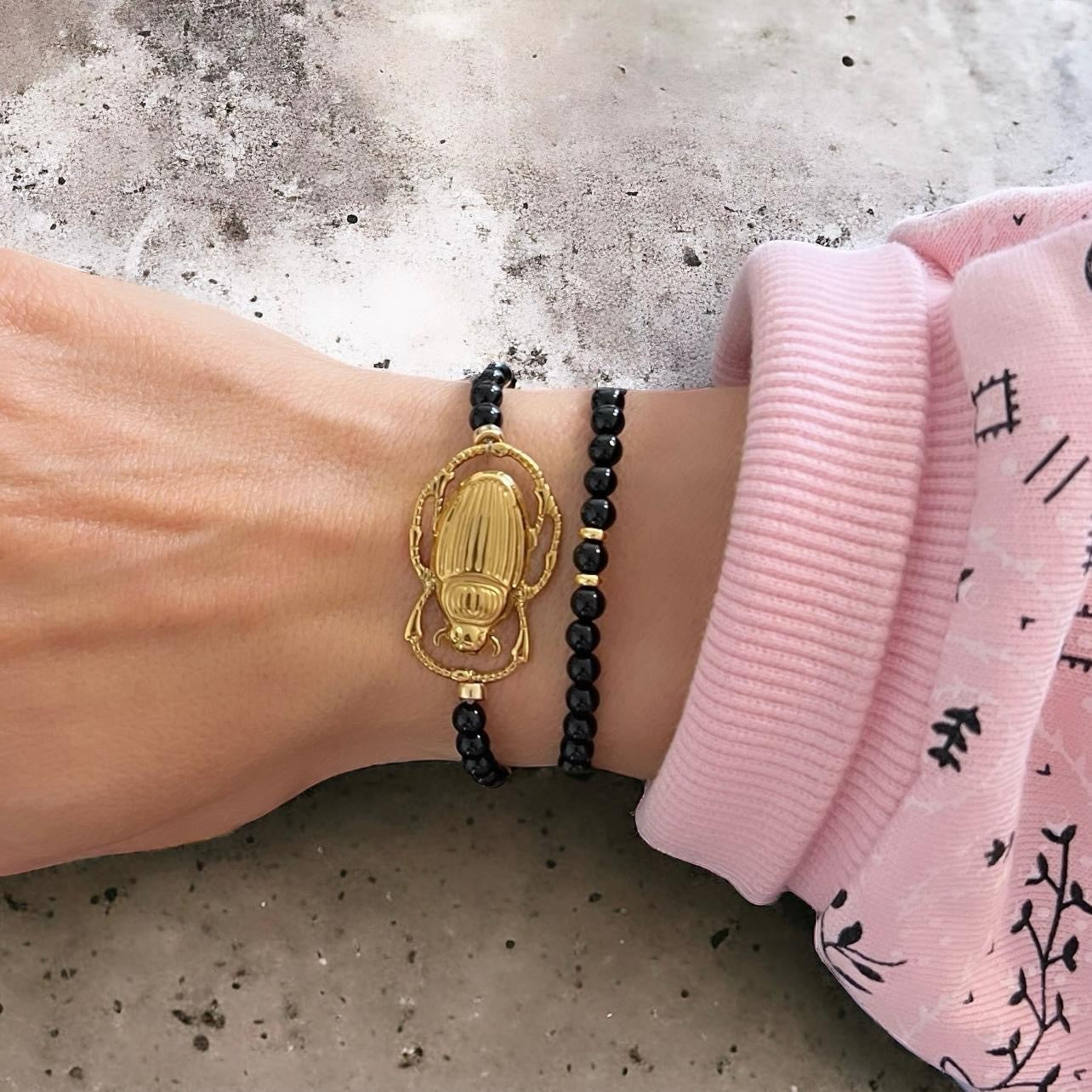 Bracelet en Onyx Baïa
