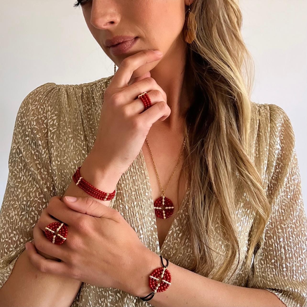 Bracelet en perles de Corail Glory