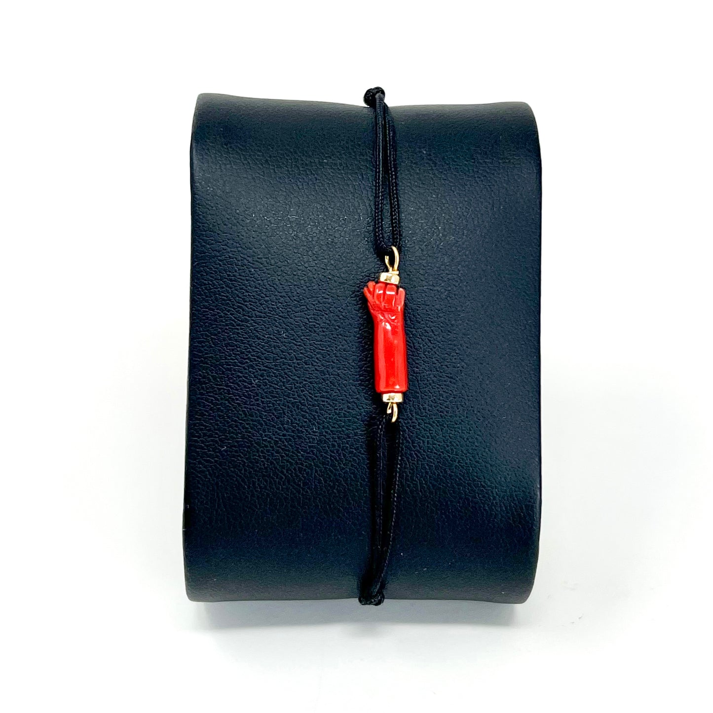 Bracelet avec la main Corse et son cordon noir enfant Forza