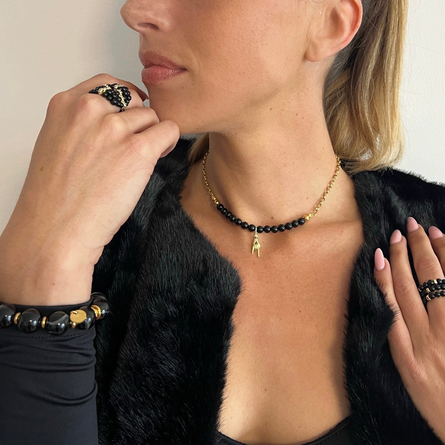 Collier en Onyx Carla