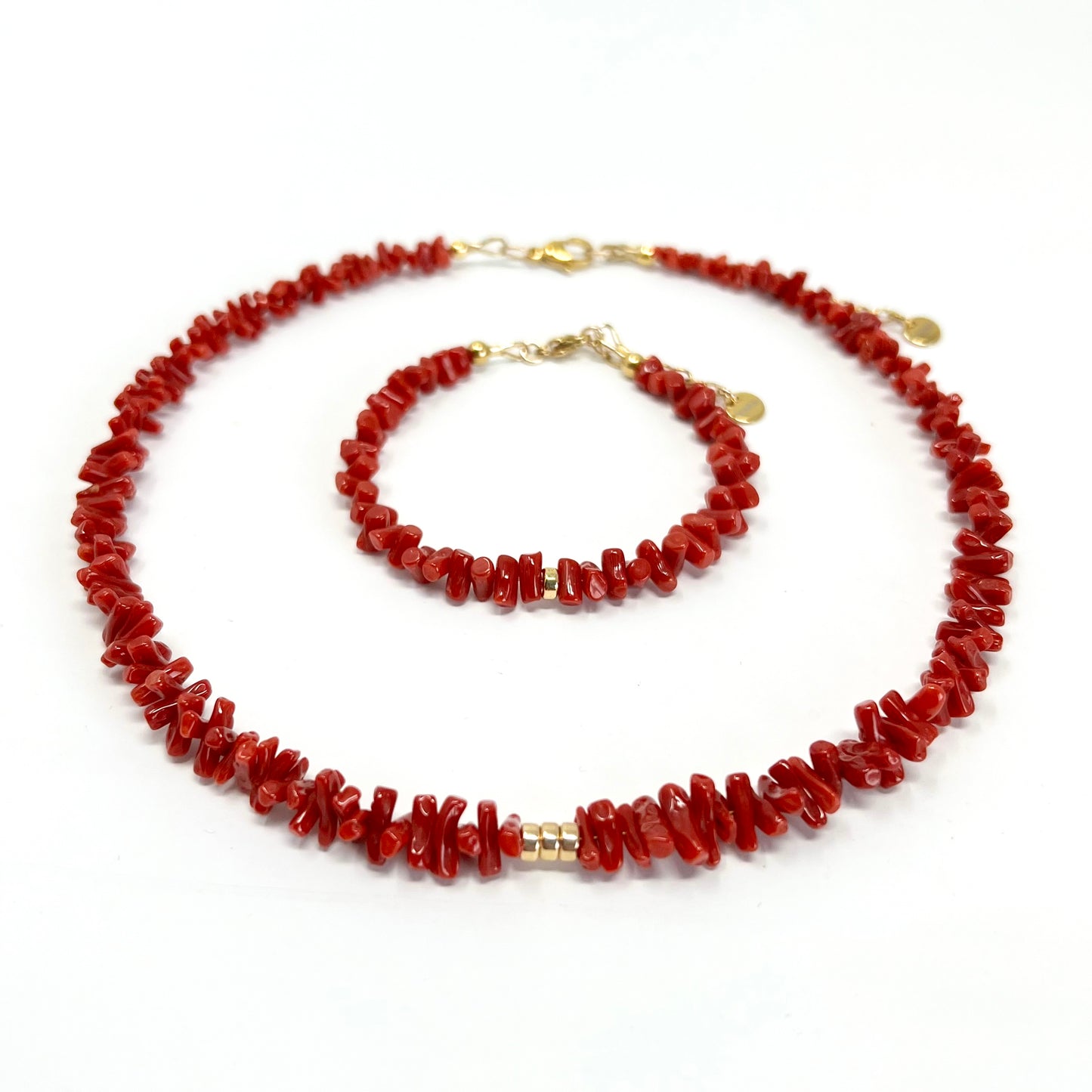 Collier en chips de Corail Célia