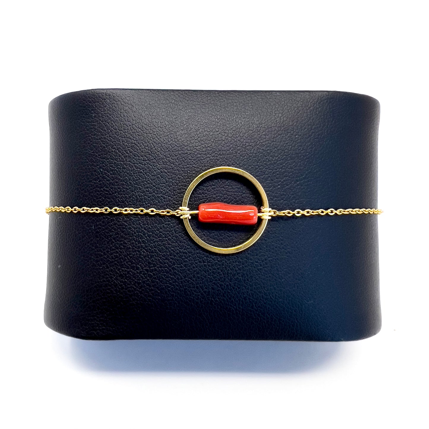 Bracelet Artéa - tube de Corail rouge de Méditerranée
