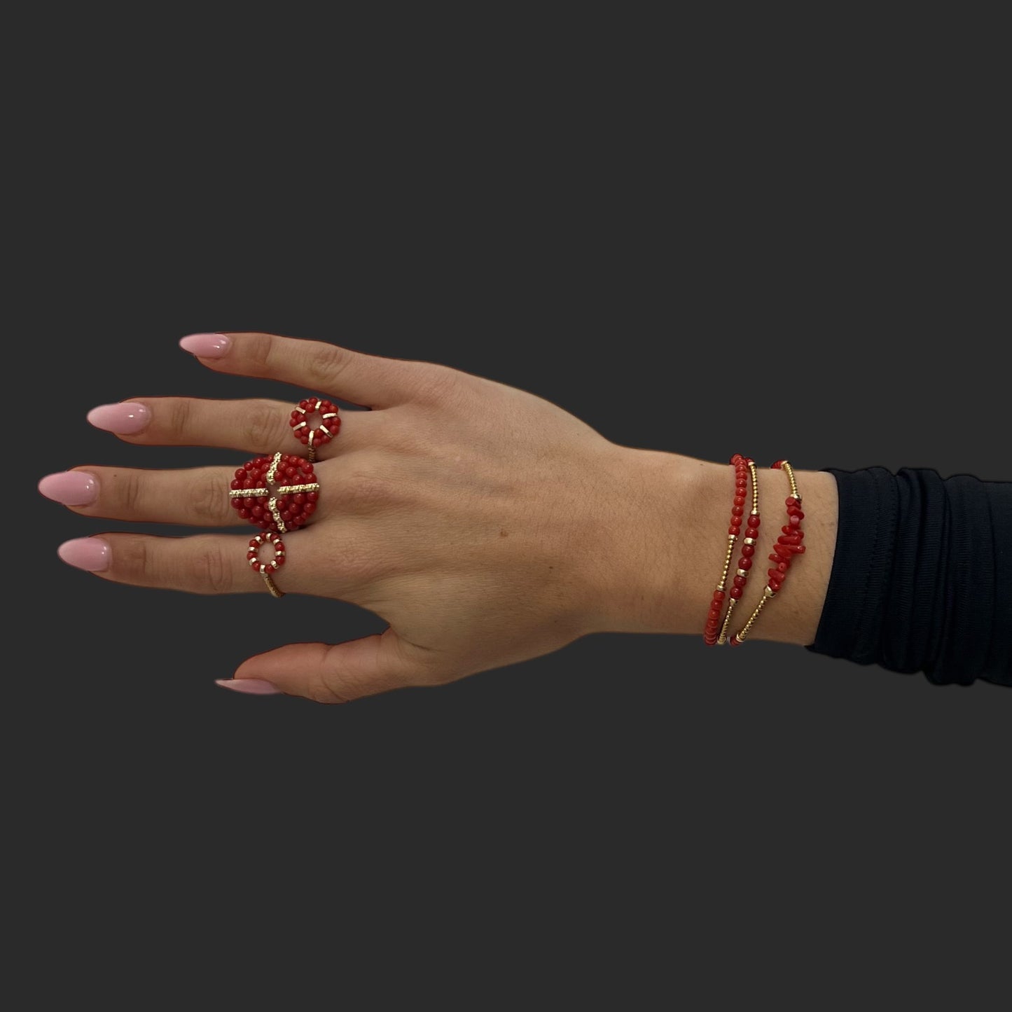 Bracelet en perles de Corail Cora