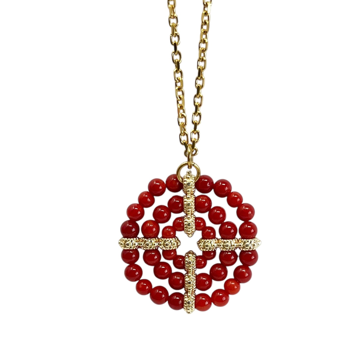 Collier en perles de Corail Alba