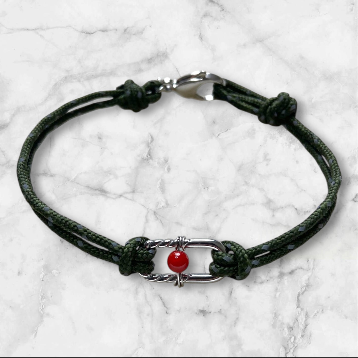 Bracelet Luca – Paracorde & Corail