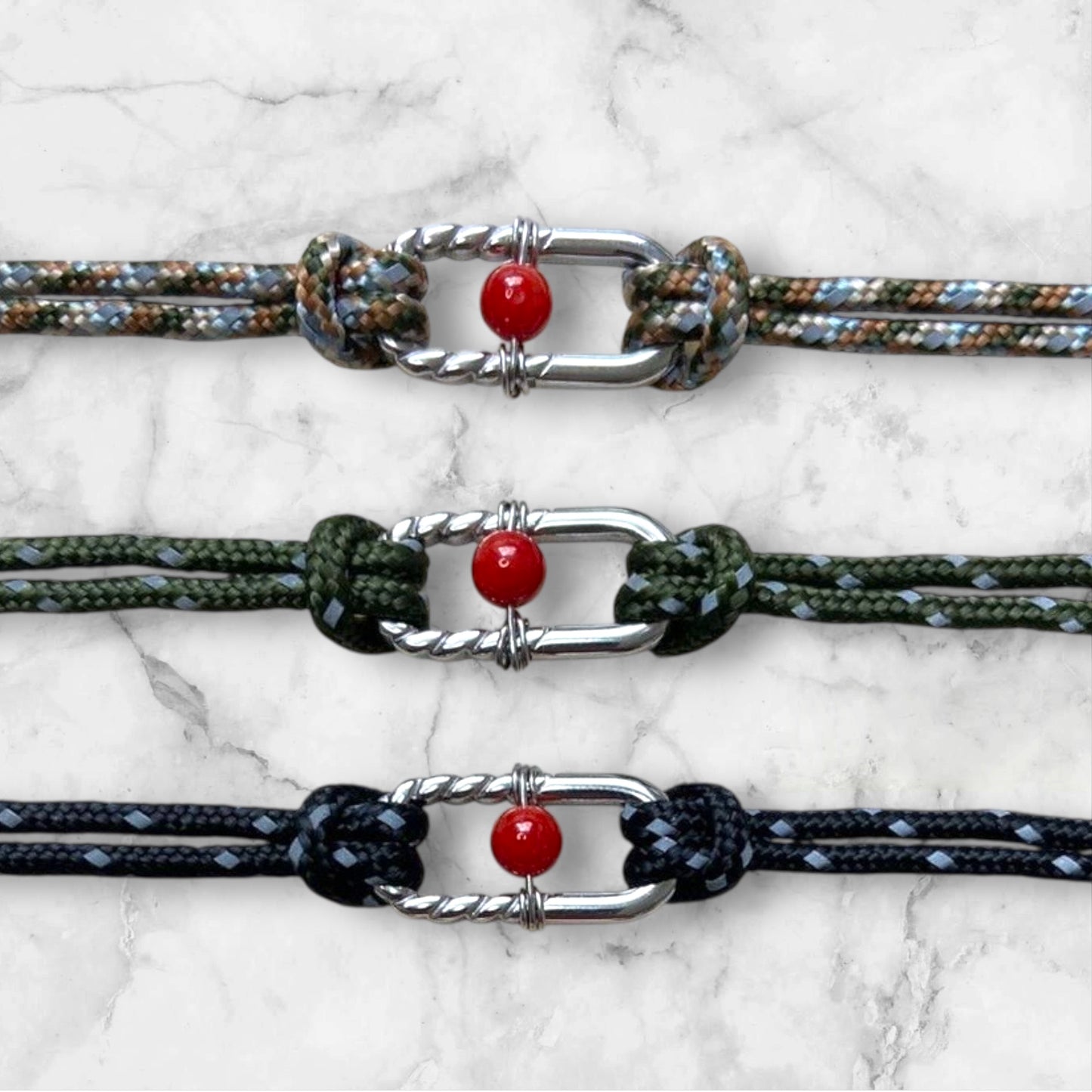 Bracelet Luca – Paracorde & Corail