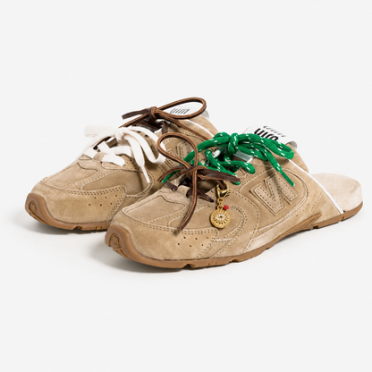 Protective shoe charms – stainless steel & red coral