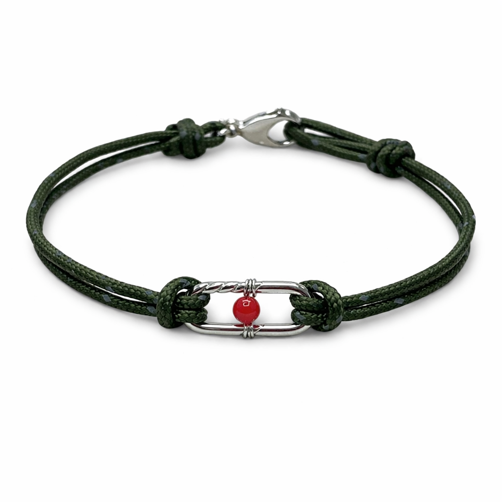 Luca Bracelet – Paracord & Coral