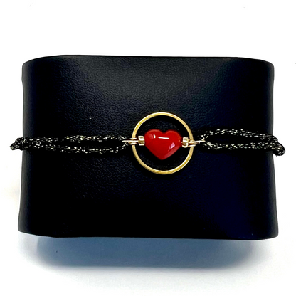 Amore Coral Heart Bracelet