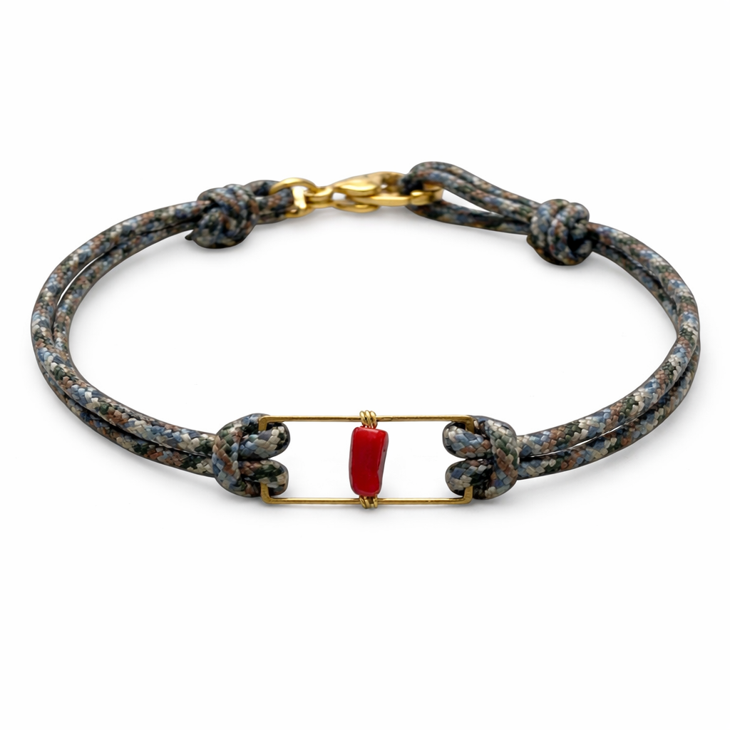 Vito Bracelet – Paracord & Red Coral