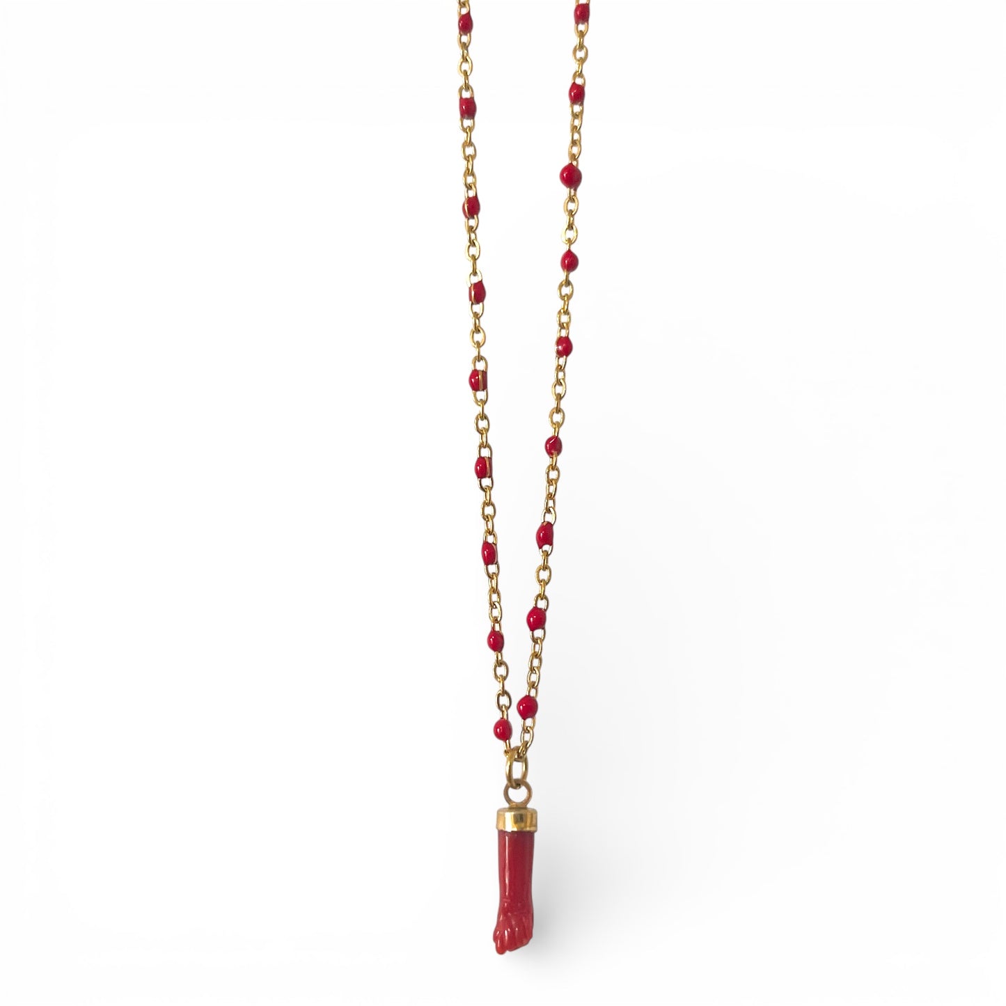 Collier Laora – Corail rouge