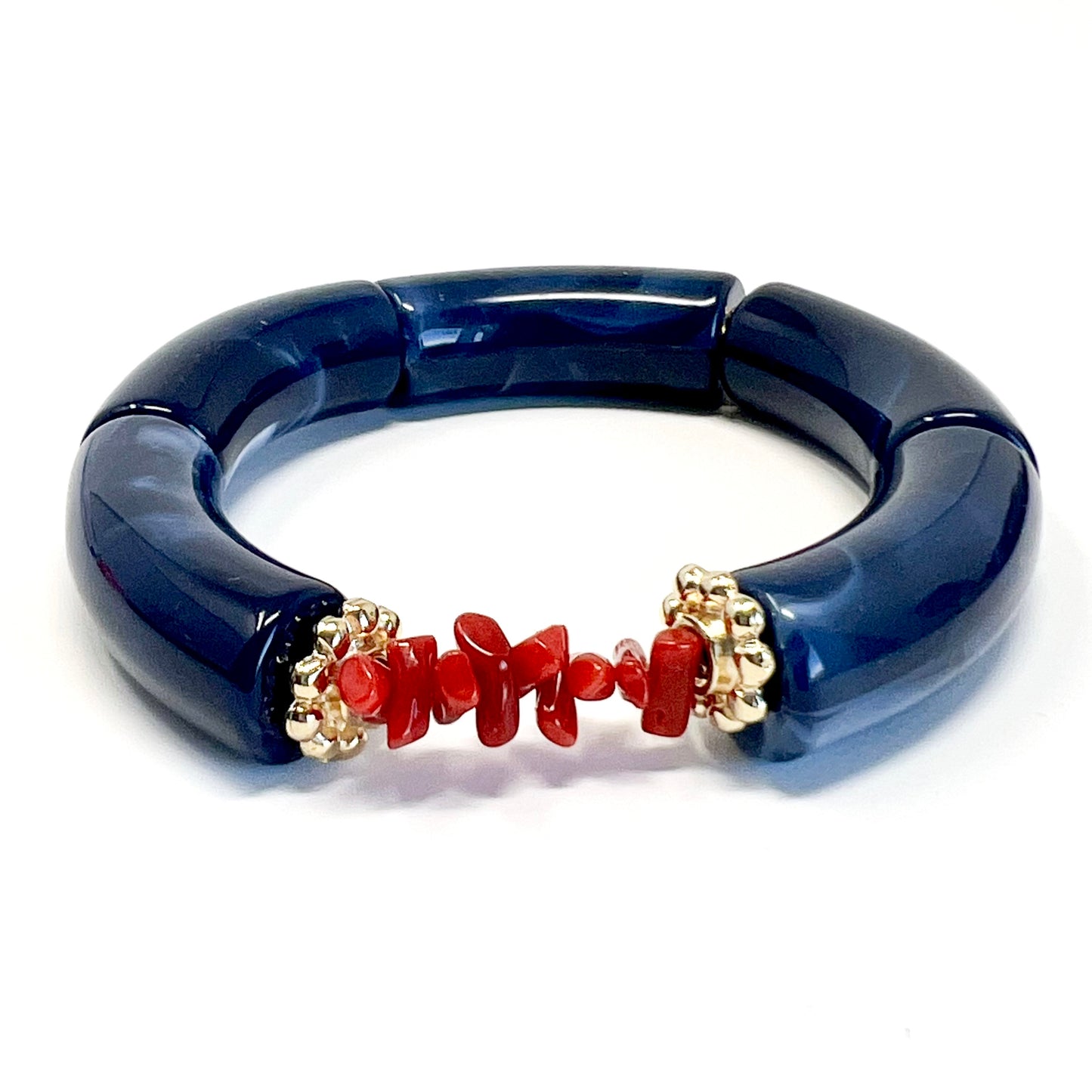 Goa - Red Coral Chip Bracelet