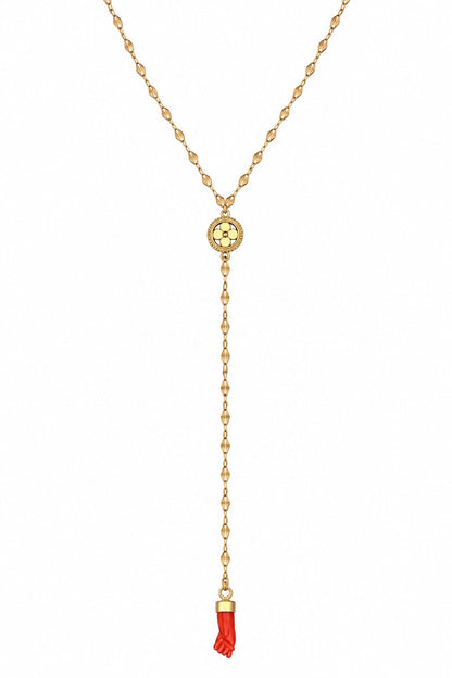 Rosary with a coral hand