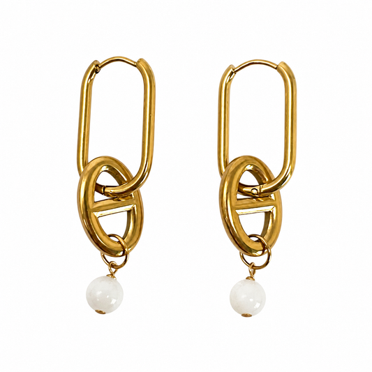 Boucles d'Oreilles Alison Nacre