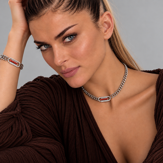 Collier Tessa – perles de Corail rouge de Méditerranée