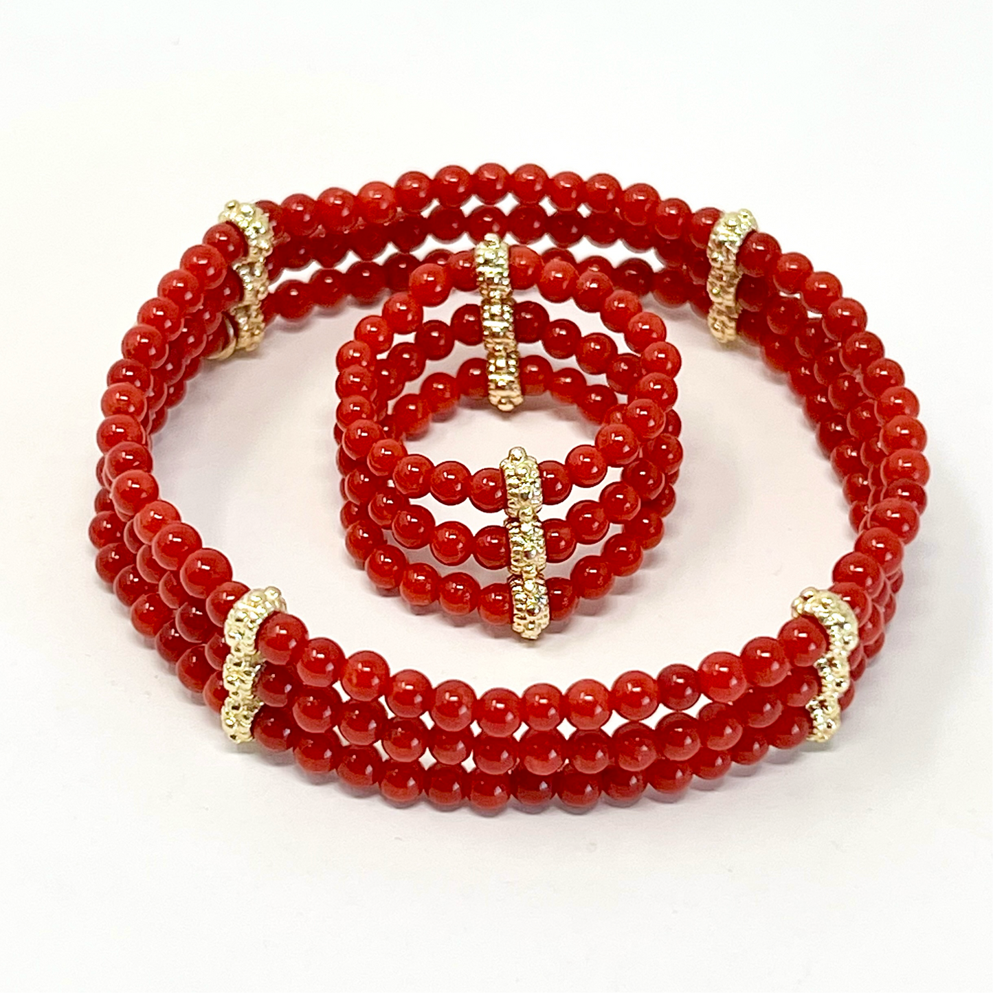 Glory Coral Pearl Ring