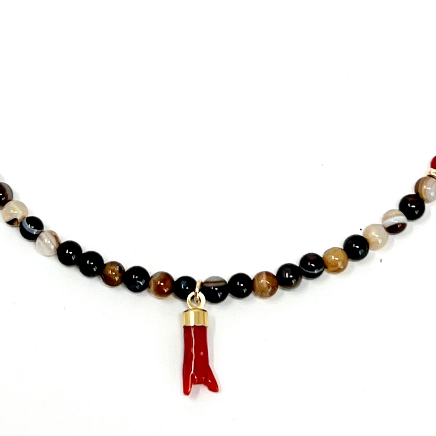 Collier enfant avec la main en Corail Andréa