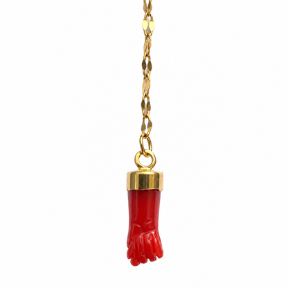 Rosary with a coral hand
