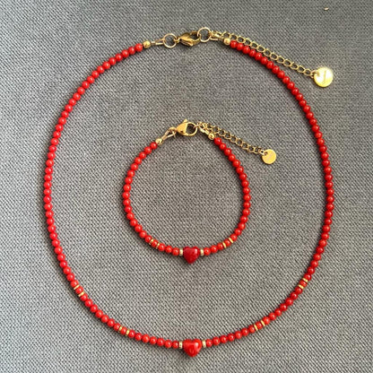 Cœur Corail Bracelet