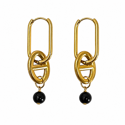 Alison Onyx Earrings