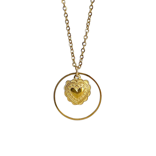 Collier Alison pendentif coeur