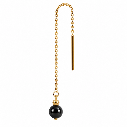 Mono boucle Perla - Perle d'Onyx