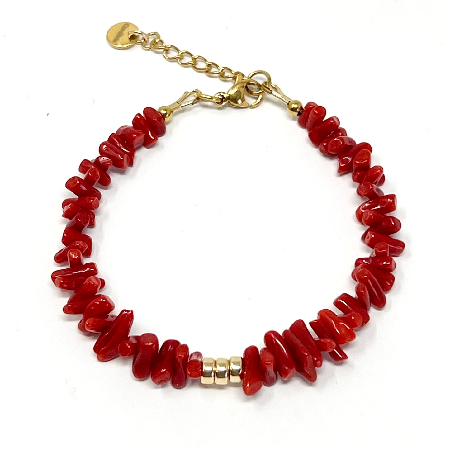 Celia Bracelet - Mediterranean Red Coral Chips