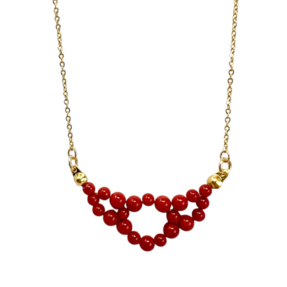 Collier en perles de Corail Anna