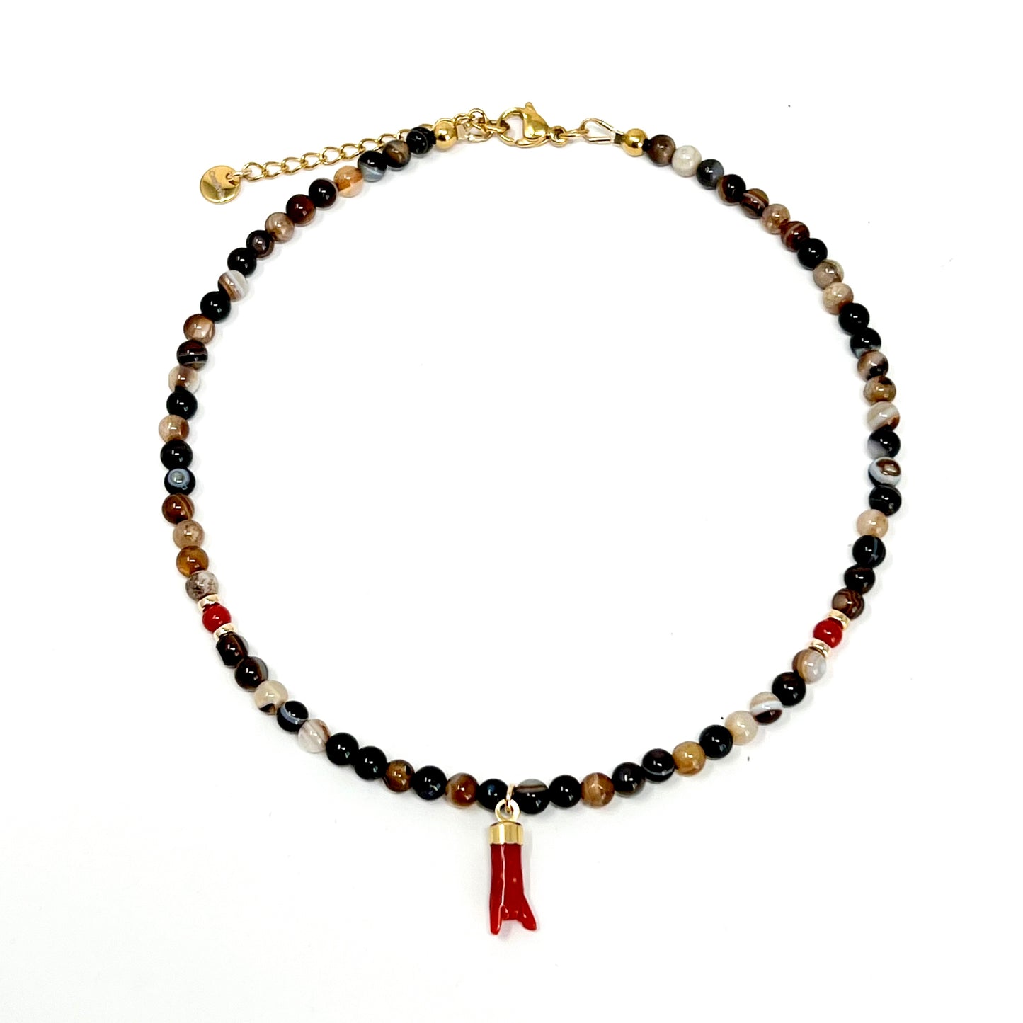 Collier enfant avec la main en Corail Andréa