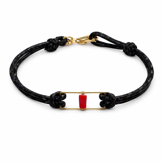 Vito Bracelet – Paracord & Red Coral