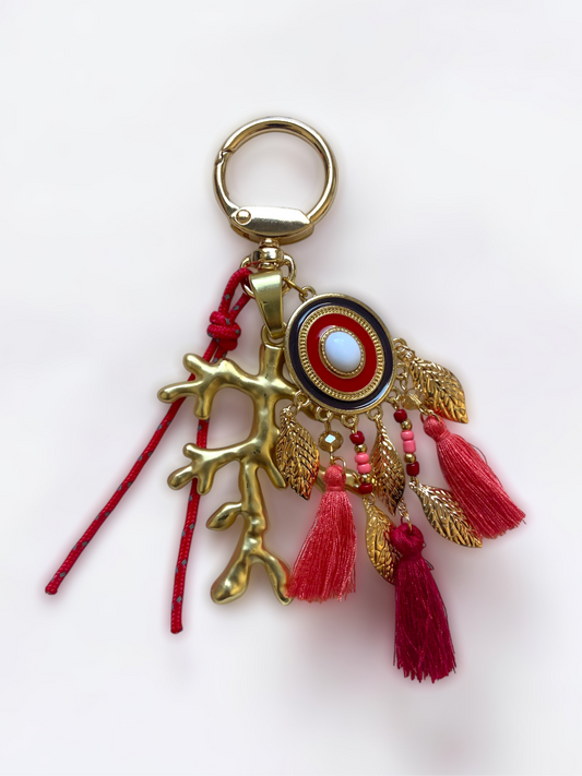 Porte- clés - Corail doré
