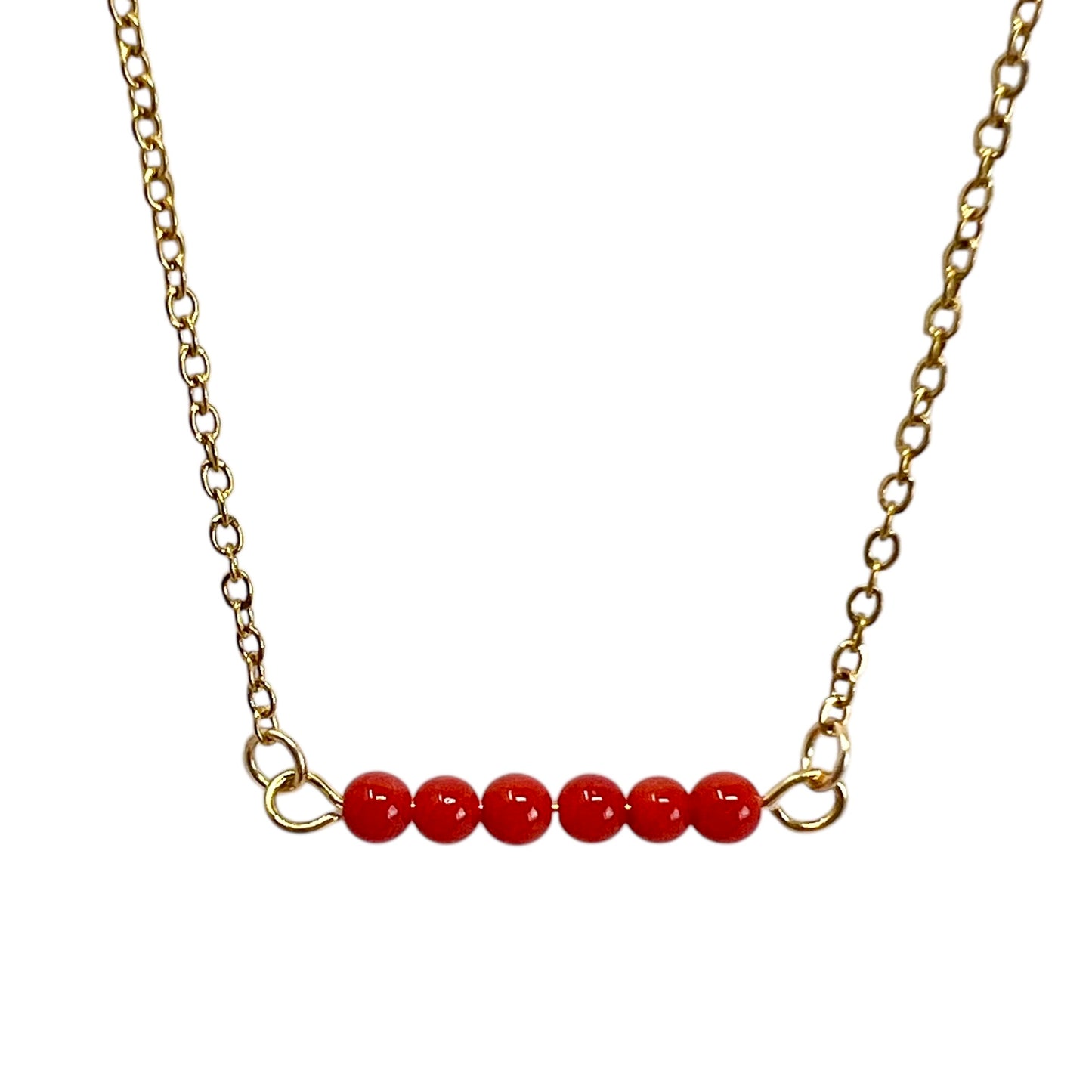 Collier en perles de Corail Elaia