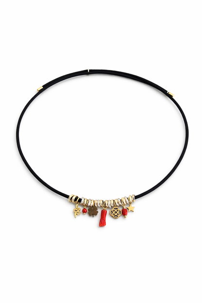 Masha Necklace – Mediterranean Red Coral Hand
