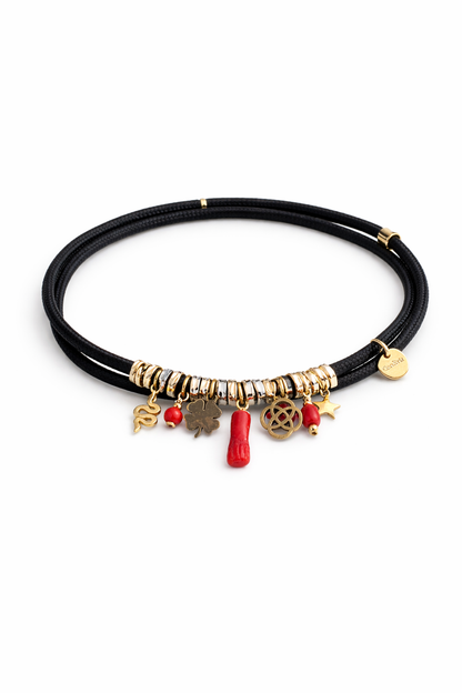 Masha Necklace – Mediterranean Red Coral Hand
