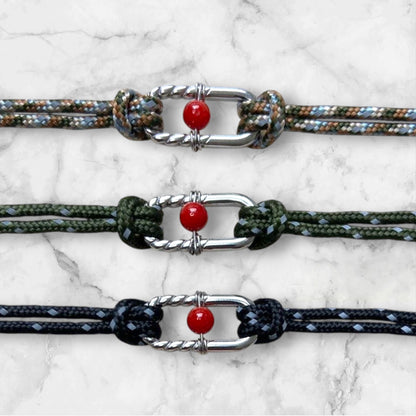 Bracelet Luca – Paracorde & Corail